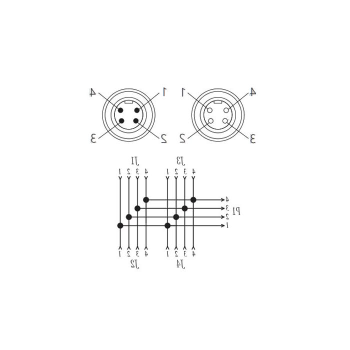 7/8”interface、4 Pin、4 Port、Power junction box、270441